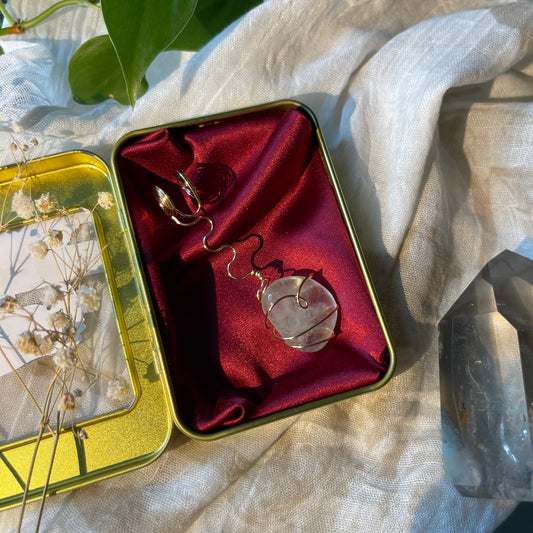 fluorite - gold joint holder