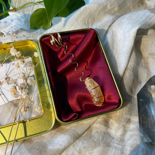 citrine - gold joint holder