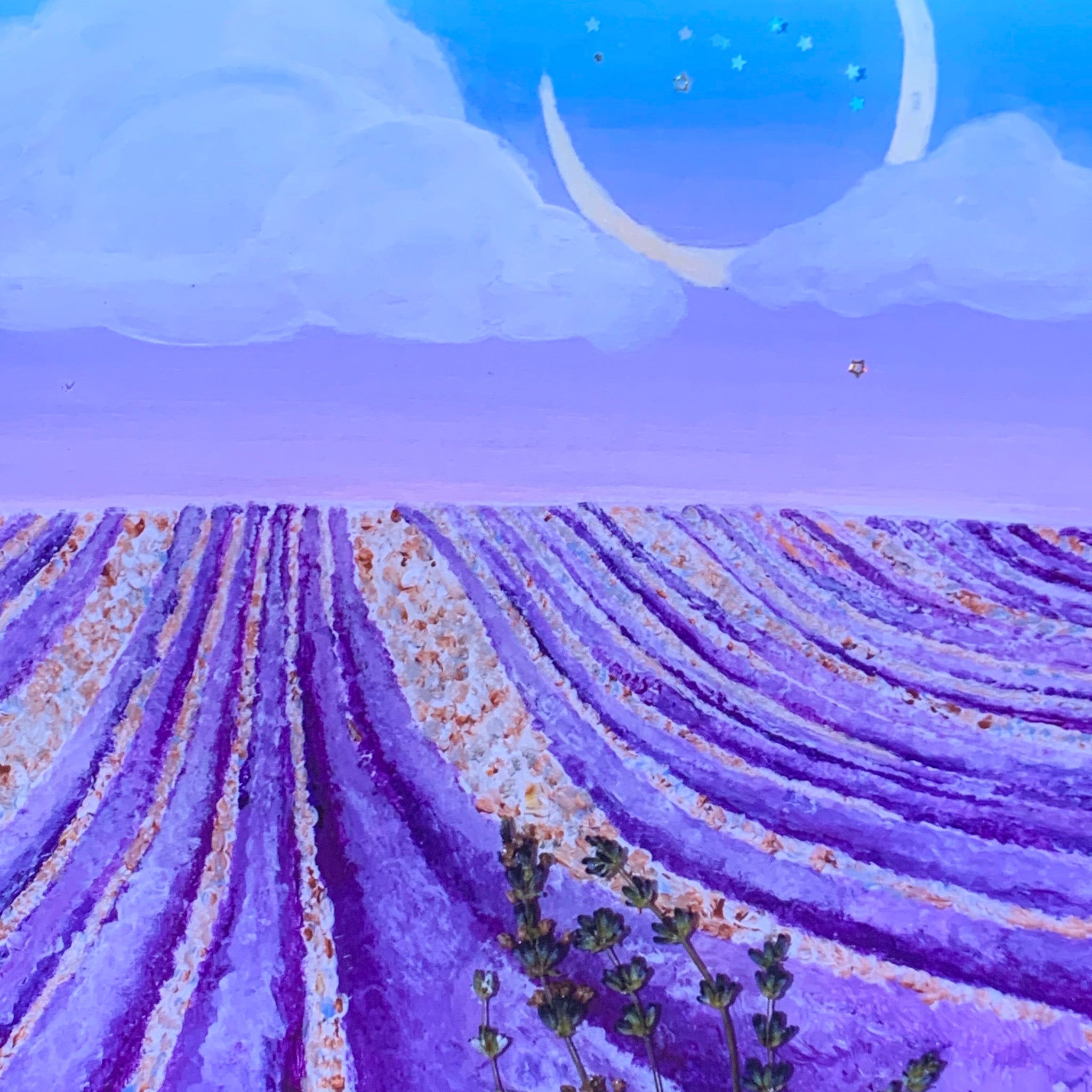 lavender fields fine art print illustrasuns